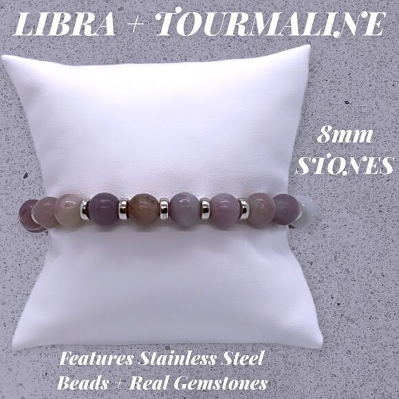 NWT Wool + Pepper Co. Libra + Tourmaline Bracelet - Zodiac x Gemstone Collection - Picture 3 of 9